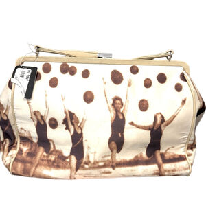 Cynthia Hart Satin Handbag Large Beach Summer Purse
